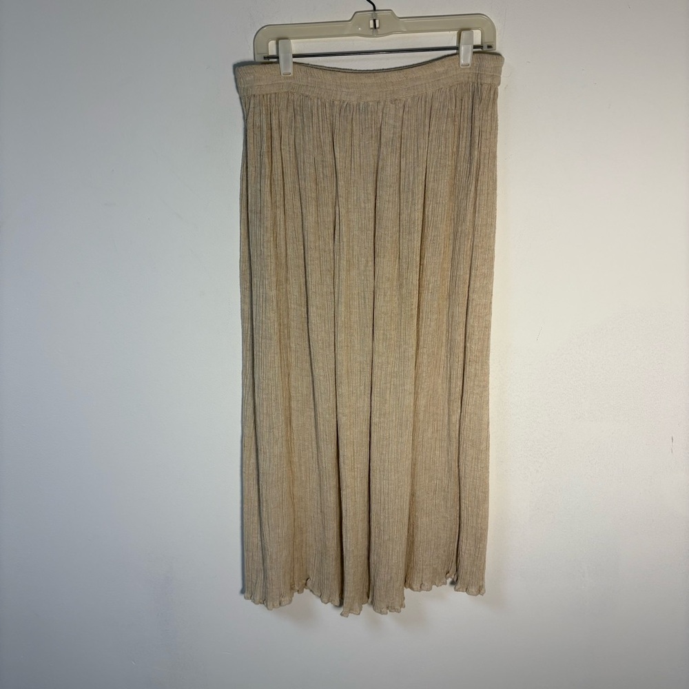 Erika & Co Womens Elegant Beige Maxi Skirt
Linen Blend PL